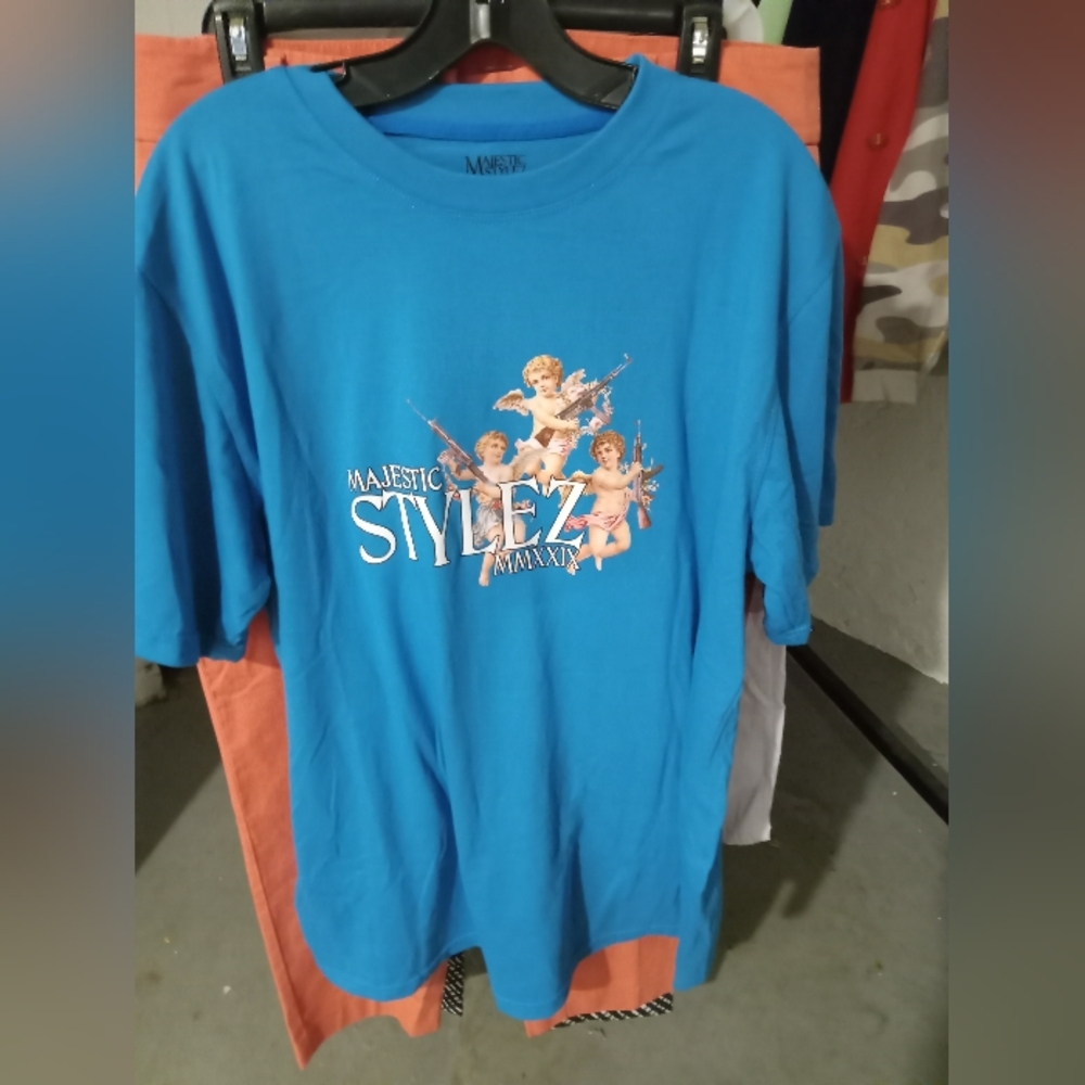 Majestic Kids Blue Graphic T-Shirt
